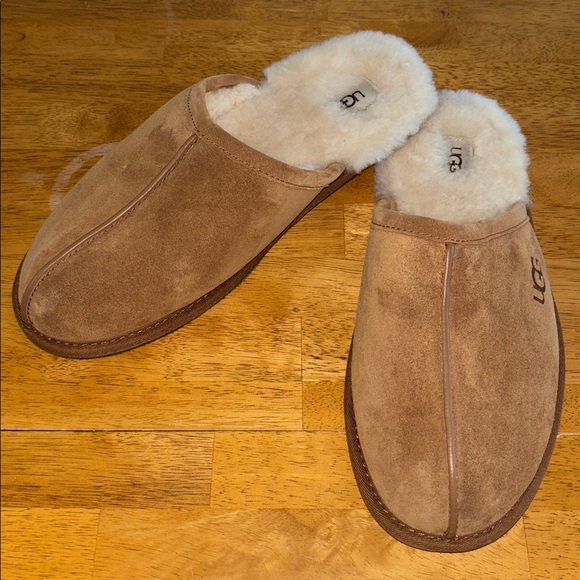 UGG Mens Scuff Suede Slippers in Chestnut, Size 12 main image 7